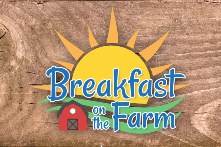 Breakfast on the Farm logo with sun and barn